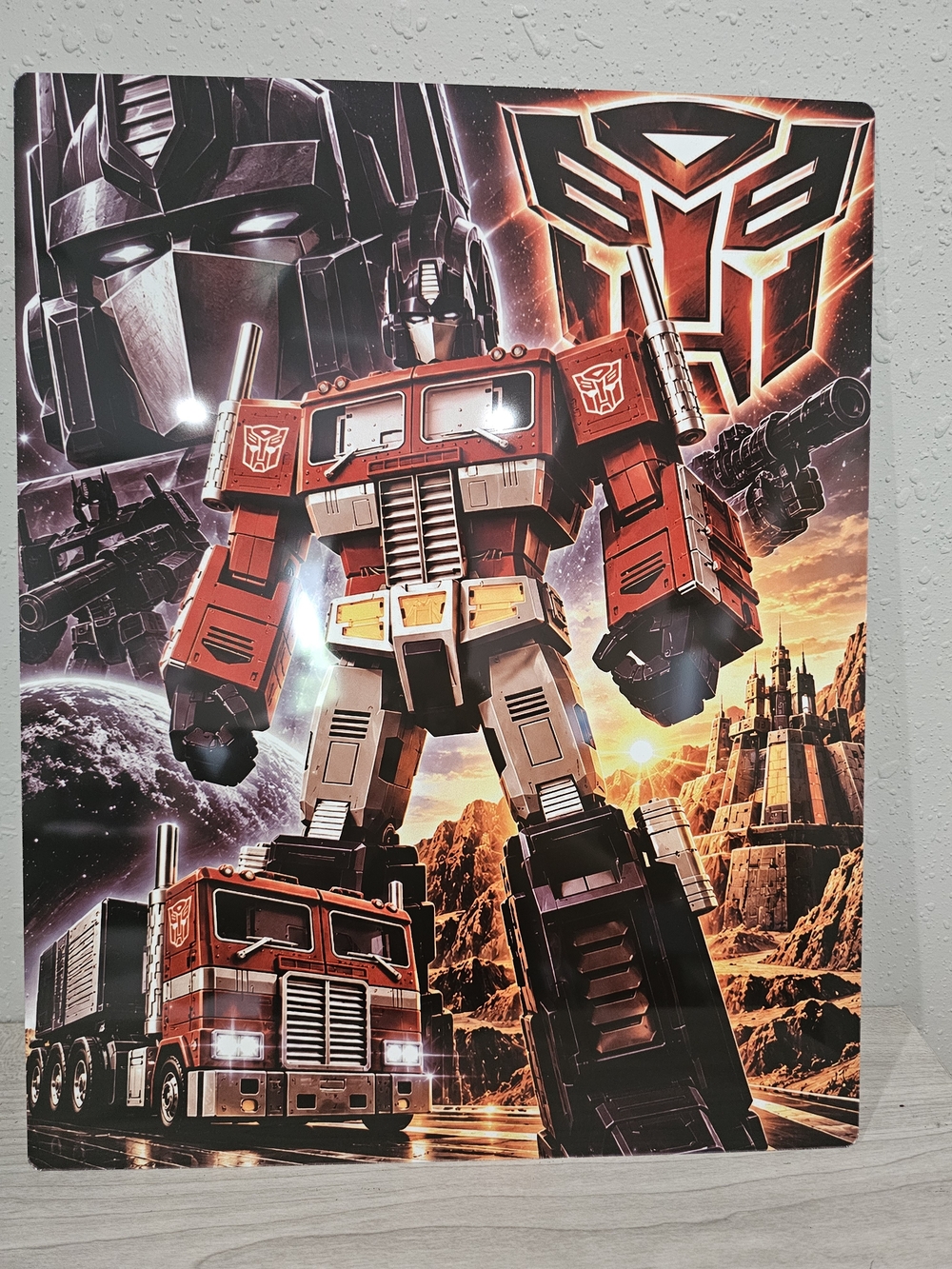 Transformers Optimus Prime Red Wall Art Poster - Official Style